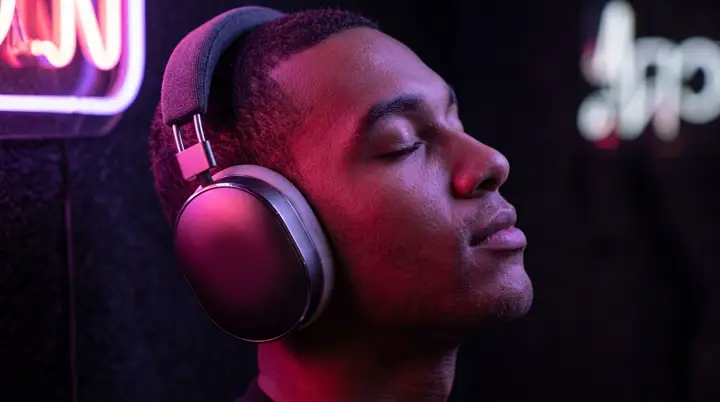 Escuchando música